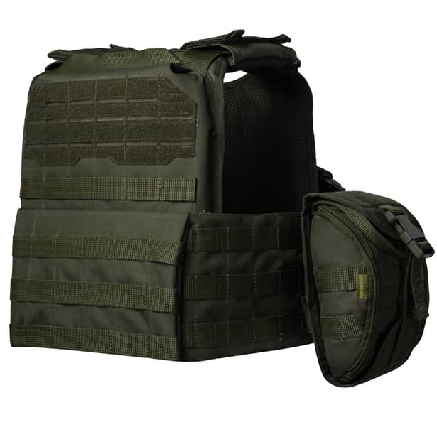 3 - Плитоноска Ares Gen.2. (Комплект 7 подсумков) с системой быстрого сброса. Molle. Цвет Олива