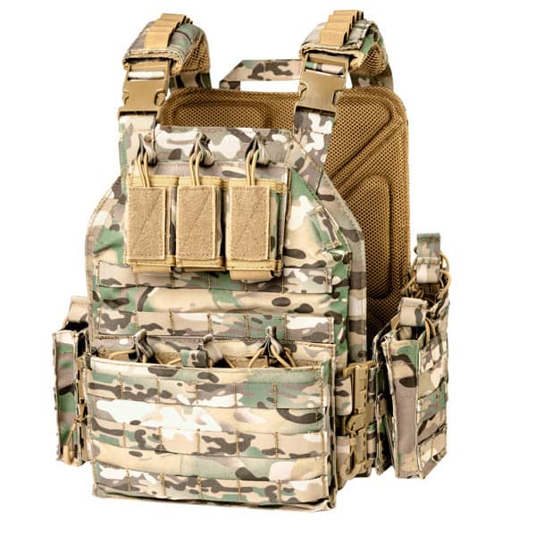 1 - Плитоноска разгрузка на 9 магазинов. Мультикам