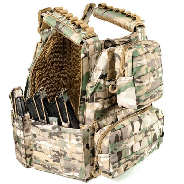 2 - Плитоноска разгрузка на 9 магазинов. Мультикам