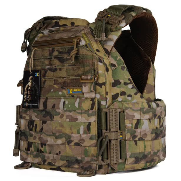 1 - Плитоноска женская Warmor gen.3 FL (for Ladies). Без подсумков. С быстрым боковым и верхним сбросом (без плит). Мультикам.