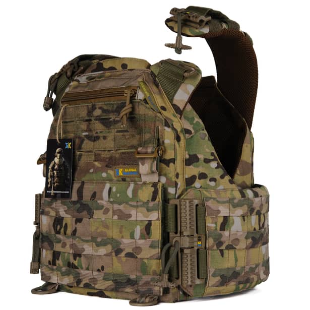 3 - Плитоноска женская Warmor gen.3 FL (for Ladies). Без подсумков. С быстрым боковым и верхним сбросом (без плит). Мультикам.