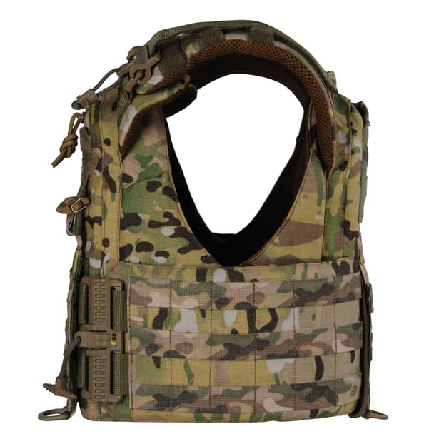 4 - Плитоноска женская Warmor gen.3 FL (for Ladies). Без подсумков. С быстрым боковым и верхним сбросом (без плит). Мультикам.