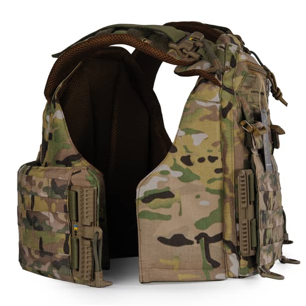 5 - Плитоноска женская Warmor gen.3 FL (for Ladies). Без подсумков. С быстрым боковым и верхним сбросом (без плит). Мультикам.