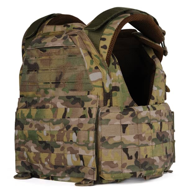 6 - Плитоноска женская Warmor gen.3 FL (for Ladies). Без подсумков. С быстрым боковым и верхним сбросом (без плит). Мультикам.