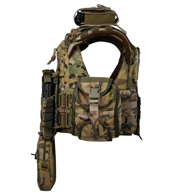 3 - Плитоноска жіноча Warmor gen.3 FL MAX (for Ladies). З максимальним набором підсумків, швидким боковим та верхнім скиданням (без плит). Мультикам.