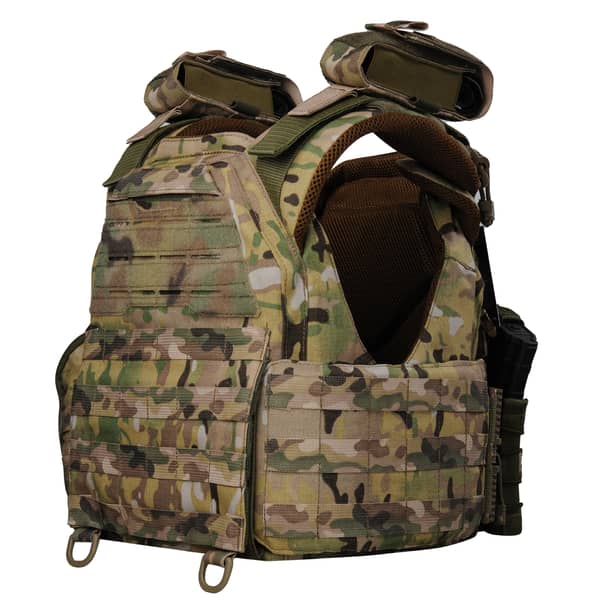 5 - Плитоноска жіноча Warmor gen.3 FL MAX (for Ladies). З максимальним набором підсумків, швидким боковим та верхнім скиданням (без плит). Мультикам.