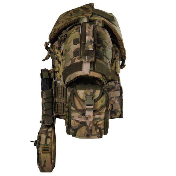 3 - Плитоноска жіноча Warmor gen.3 FL MAX (for Ladies) (без плит). З максимальним набором підсумків, захистом шиї та плечей по 1 класу ДСТУ. Мультикам.