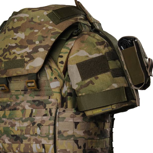 9 - Плитоноска жіноча Warmor gen.3 FL MAX (for Ladies) (без плит). З максимальним набором підсумків, захистом шиї та плечей по 1 класу ДСТУ. Мультикам.