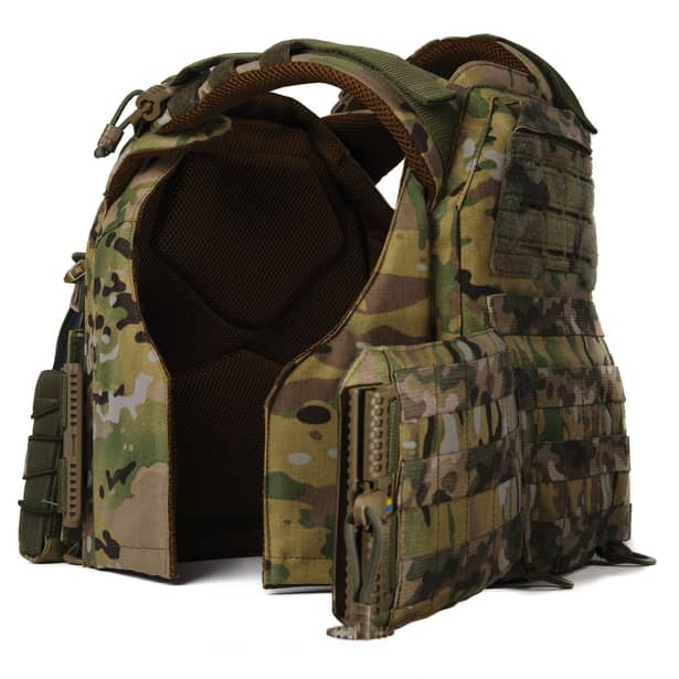 5 - Плитоноска женская Warmor gen.3 FL (for Ladies). С подсумками под магазины АК и быстрым боковым и верхним сбросом (без плит). Мультикам.