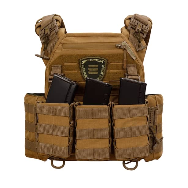 5 - Плитоноска Warmor Gen.3 Pro з системою швидкого скидання. Molle. Колір Койот