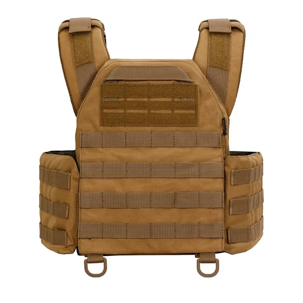 5 - Плитоноска Warmor Gen.3 Pro с системой быстрого сброса. (Комплект 3 подсумки) Molle. Цвет Койот