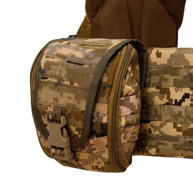 10 - Плитоноска Warmor gen.3 Pro Max XL Піксель ММ14. Система швидкого скидання. 7 підсумок. (Великого розміру)