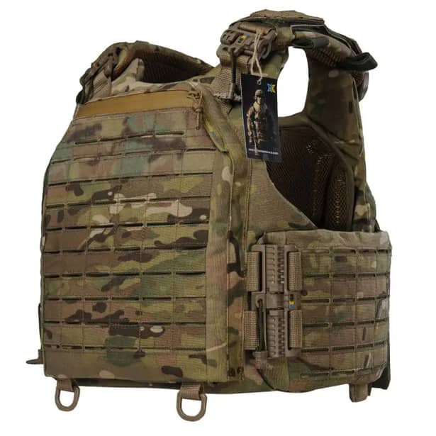 1 - Плитоноска Warmor Gen.6. З системою швидкого скидання, для бронеплит розміром 25х30 см. Колір Мультикам