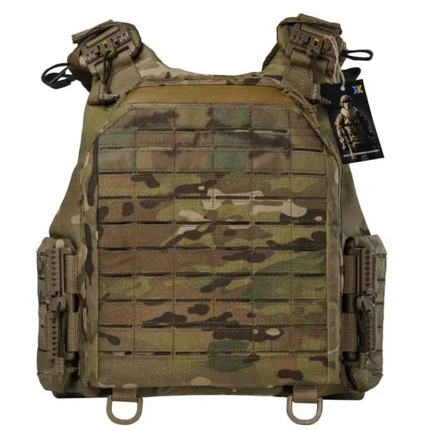 4 - Плитоноска Warmor Gen.6. З системою швидкого скидання, для бронеплит розміром 25х30 см. Колір Мультикам