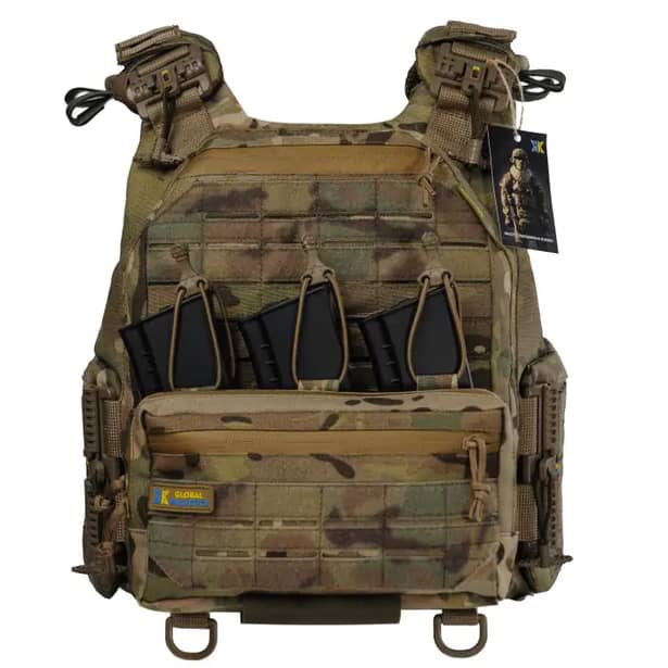 2 - Плитоноска Warmor Gen.6. Мультикам. Органайзер комбинирований под 3 магазина