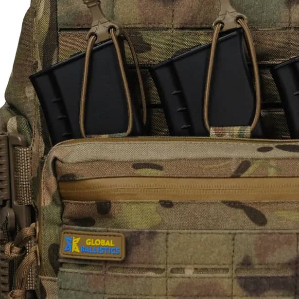 6 - Плитоноска Warmor Gen.6. Мультикам. Органайзер комбинирований под 3 магазина