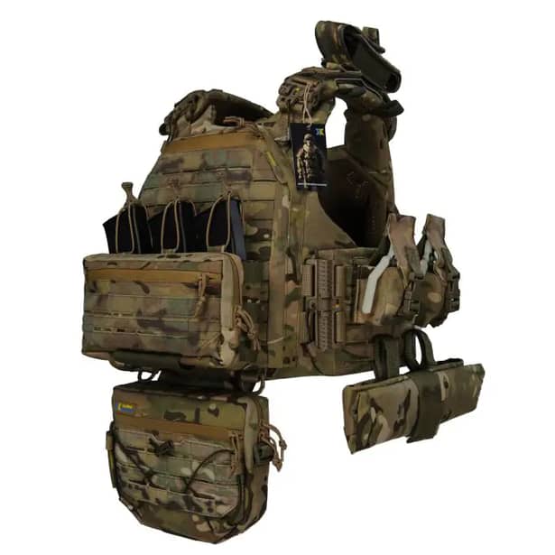 1 - Плитоноска Warmor Gen.6 PRO MAX. Мультикам. Максимальний набір підсумків