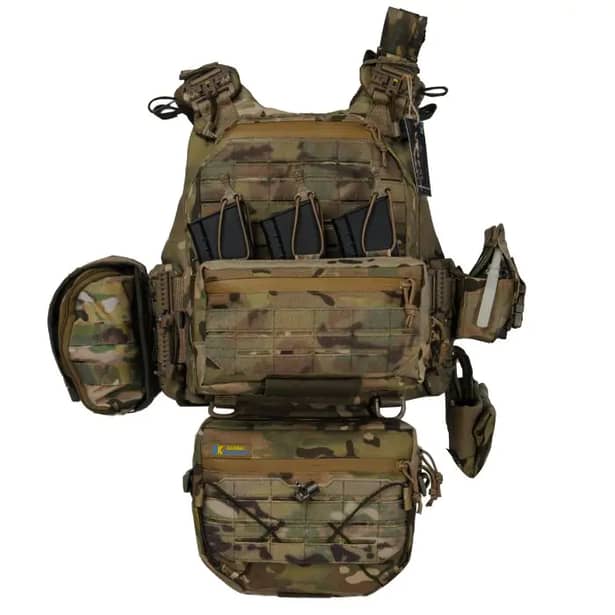 3 - Плитоноска Warmor Gen.6 PRO MAX. Мультикам. Максимальний набір підсумків