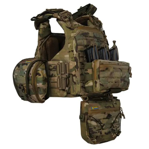 4 - Плитоноска Warmor Gen.6 PRO MAX. Мультикам. Максимальний набір підсумків