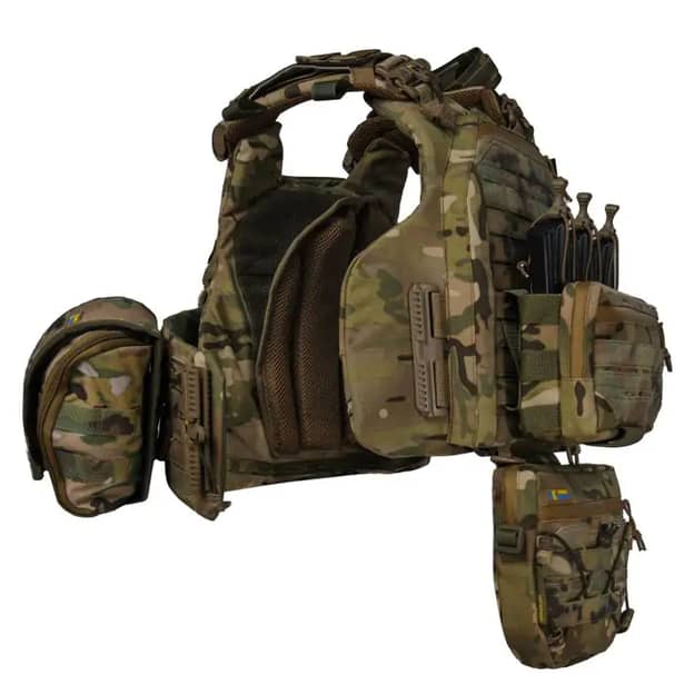 6 - Плитоноска Warmor Gen.6 PRO MAX. Мультикам. Максимальний набір підсумків