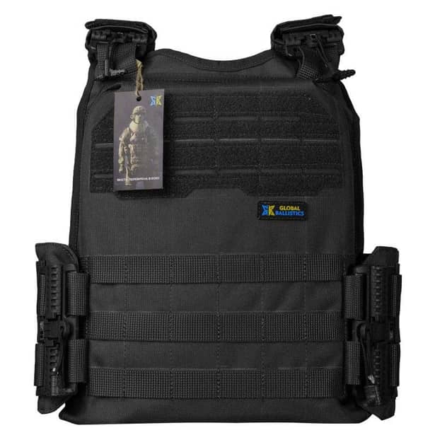 2 - Плитоноска Ares Gen.2 З системою швидкого скидання, для бронеплит розміром 25х30 см. Колір Чорний