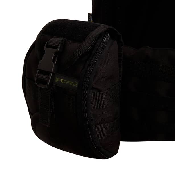 3 - Плитоноска Warmor gen.3 Pro Max XL Чорний. Система швидкого скидання. 7 підсумок. (Великого розміру)