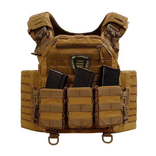 2 - Плитоноска SPECPROM WARMOR Gen.5 V2 +3 підсумки АК Койот