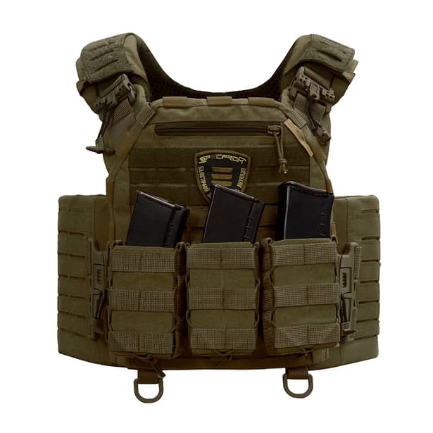 4 - Плитоноска SPECPROM WARMOR Gen.5 V2 +3 підсумки АК Олива