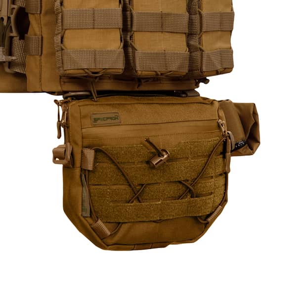 9 - Плитоноска SPECPROM WARMOR Gen.5 V2 з повним комплектом підсумків Койот