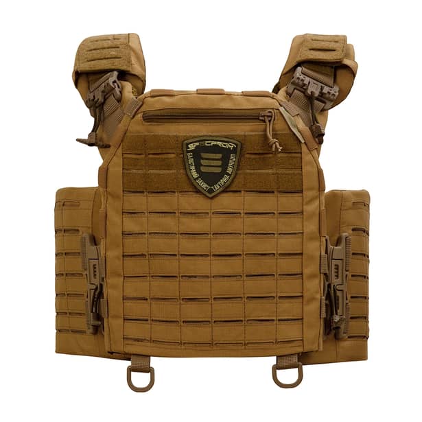 13 - Плитоноска SPECPROM WARMOR Gen.5 V2 з повним комплектом підсумків Койот