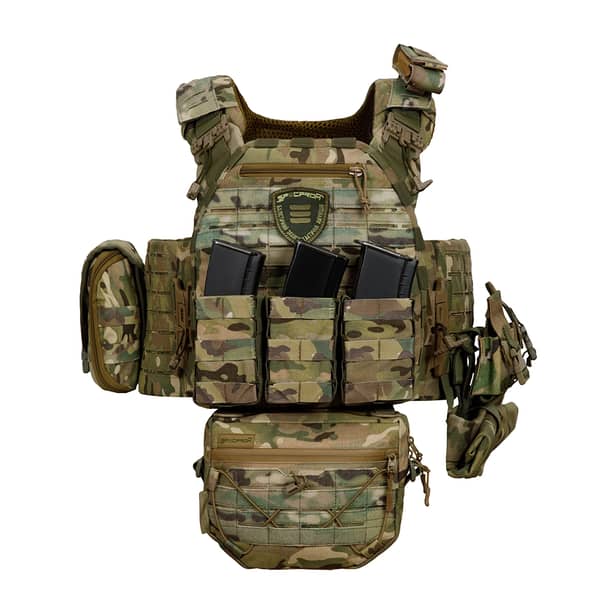 2 - Плитоноска SPECPROM WARMOR Gen.5 V2 з повним комплектом підсумків Мультикам