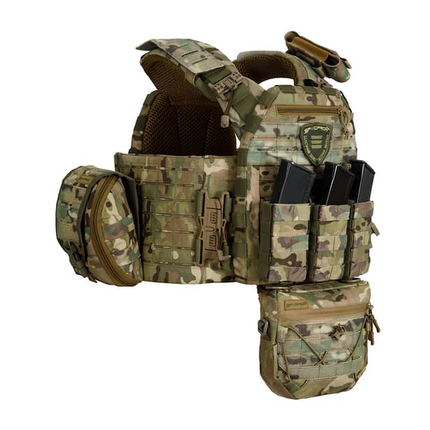 3 - Плитоноска SPECPROM WARMOR Gen.5 V2 з повним комплектом підсумків Мультикам