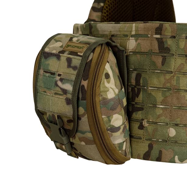 6 - Плитоноска SPECPROM WARMOR Gen.5 V2 з повним комплектом підсумків Мультикам