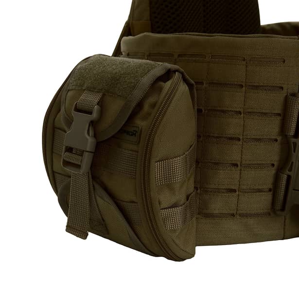 6 - Плитоноска SPECPROM WARMOR Gen.5 V2 з повним комплектом підсумків Олива