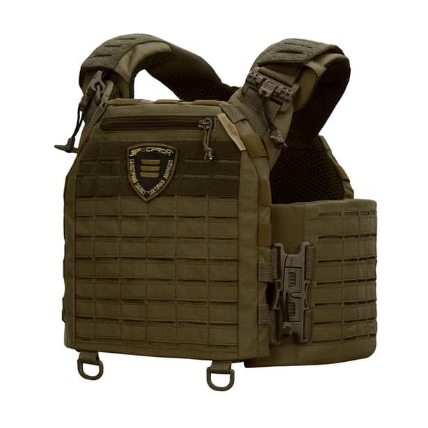 10 - Плитоноска SPECPROM WARMOR Gen.5 V2 з повним комплектом підсумків Олива