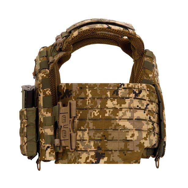 7 - Плитоноска SPECPROM WARMOR Gen.5 V2 з повним комплектом підсумків Піксель