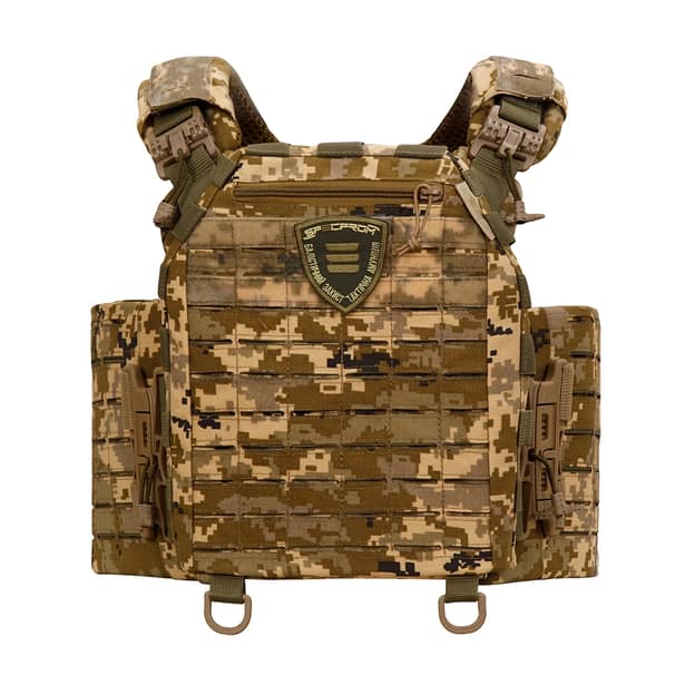 12 - Плитоноска SPECPROM WARMOR Gen.5 V2 з повним комплектом підсумків Піксель