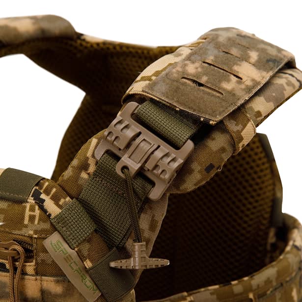 15 - Плитоноска SPECPROM WARMOR Gen.5 V2 з повним комплектом підсумків Піксель