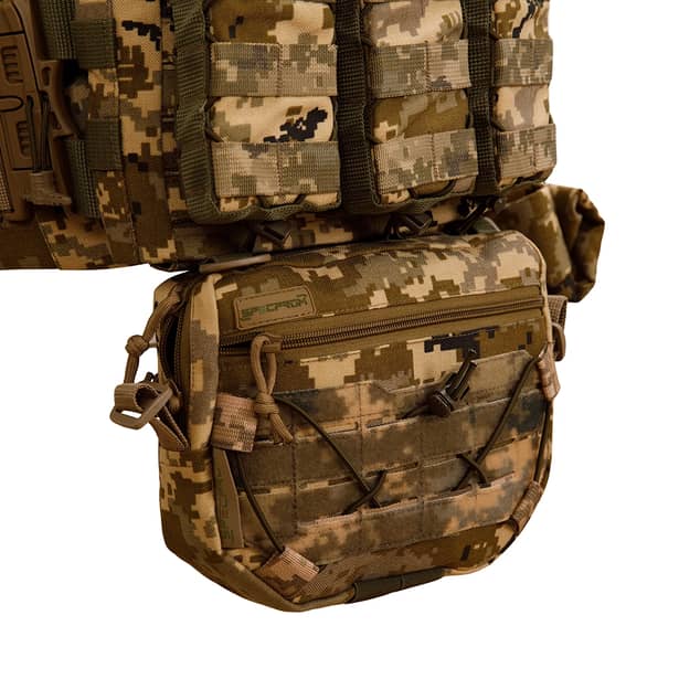 16 - Плитоноска SPECPROM WARMOR Gen.5 V2 з повним комплектом підсумків Піксель