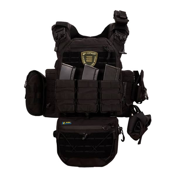 2 - Плитоноска SPECPROM WARMOR Gen.5 V2 з повним комплектом підсумків Чорний