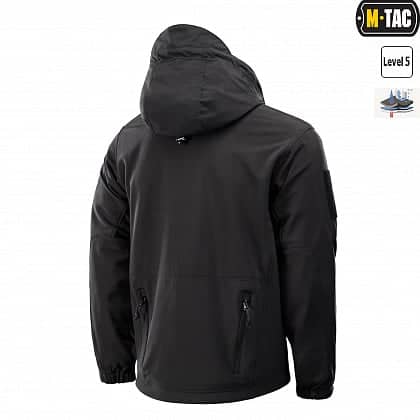 3 - Куртка тактична Soft Shell з підстібкою Black. Чорна