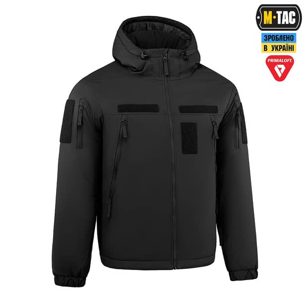 3 - Куртка тактична зимова M-Tac Alpha Gen.IV Pro Primaloft. Чорний