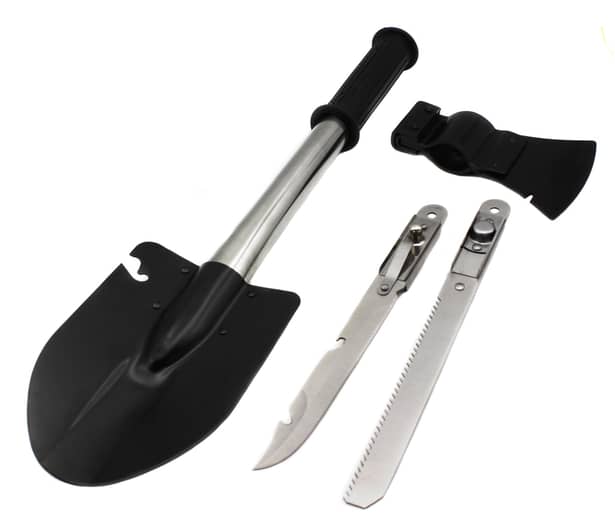 2 - Лопата многофункциональная складная H-137 (лопата, пилка, нож, топор, чехол)