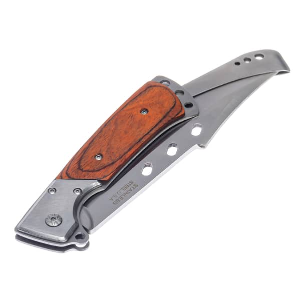 2 - Нож складной Columbia A159 дерево