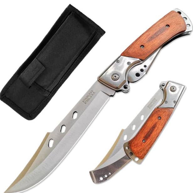 3 - Нож складной Columbia A159 дерево