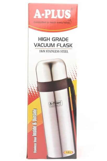 3 - Термос из нержавеющей стали A-Plus 1758L 1800 мл Серый