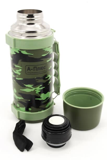 2 - Термос из нержавеющей стали A-Plus 1760L 1 л  с клапаном, Мультикам
