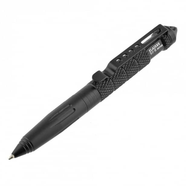 1 - Тактическая ручка со стеклобоем Laix B2 Tactical Pen из алюминия, Черный