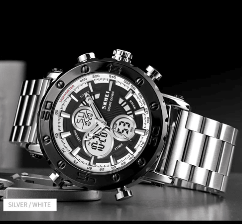 2 - Годинник наручний SKMEI 1636SIWT, Сірий