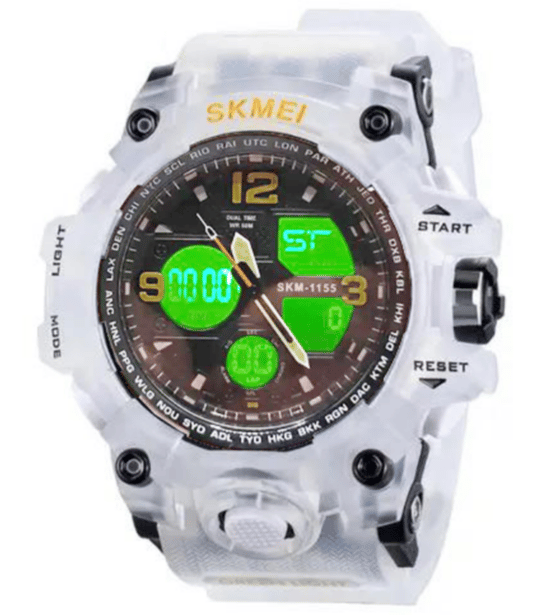 2 - Годинник наручний SKMEI 1155BWT, Білий